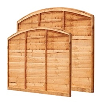 Arch Overlap Fence Panel (6ft x 2