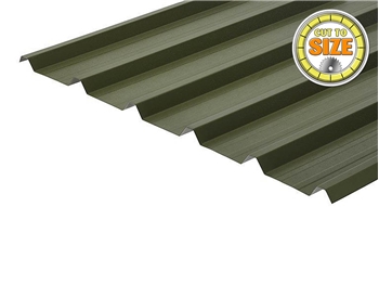 Anti Condensation Plastisol Coated Olive Green 0.7mm Box Profile Steel Sheets (Exact Cut)