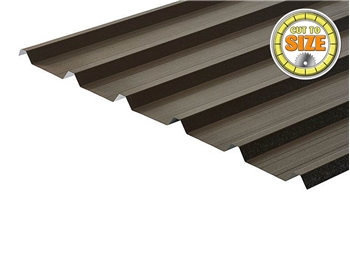 Anti Condensation Plastisol Coated Vandyke Brown 0.7mm Box Profile Steel Sheets (Exact Cut)