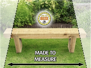 Made To Measure - Rustic Sleeper Bench (1500mm - 2400mm)