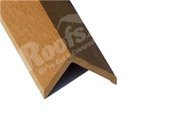 **To Clear** Oak RealGroove™ Composite Edging Trim (40mm x 40mm - 1.195m)