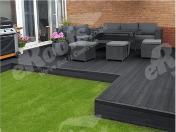 Evolution Deck™ Ebony Hollow Composite Decking (2400mm x 146mm x 21mm)
