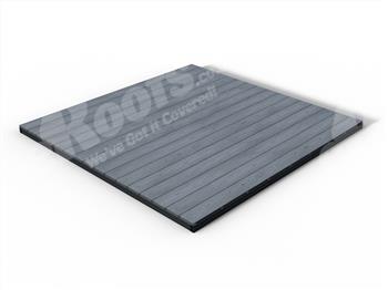 RealGroove™ Bark Effect Grey Solid Composite Decking Kit (2.4m x 2.4m)