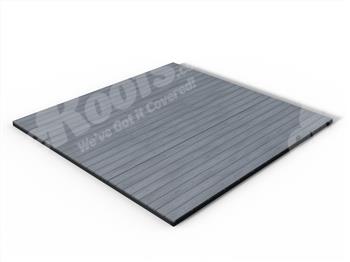 RealGroove™ Bark Effect Grey Solid Composite Decking Kit (3.6m x 3.6m)