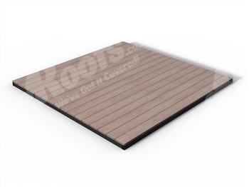 RealGroove™ Bark Effect Oak Solid Composite Decking Kit (2.4m x 2.4m)