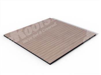 RealGroove™ Bark Effect Oak Solid Composite Decking Kit (3.6m x 3.6m)