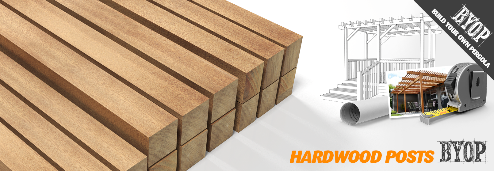 Hardwood Pergola Posts