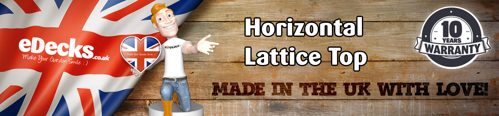 Horizontal Lattice Top Panels