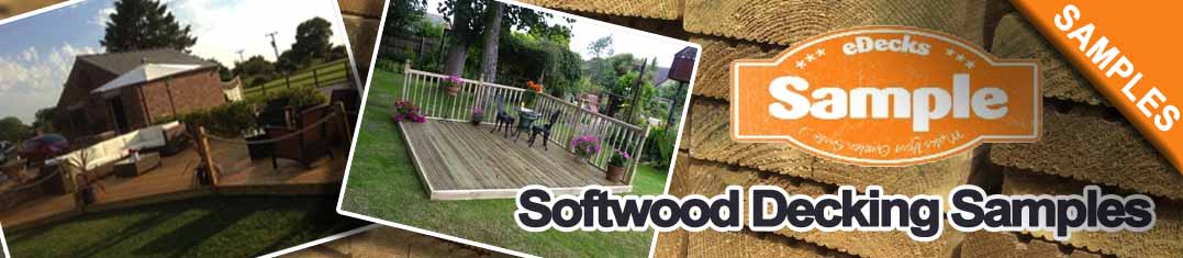 Softwood Decking Samples