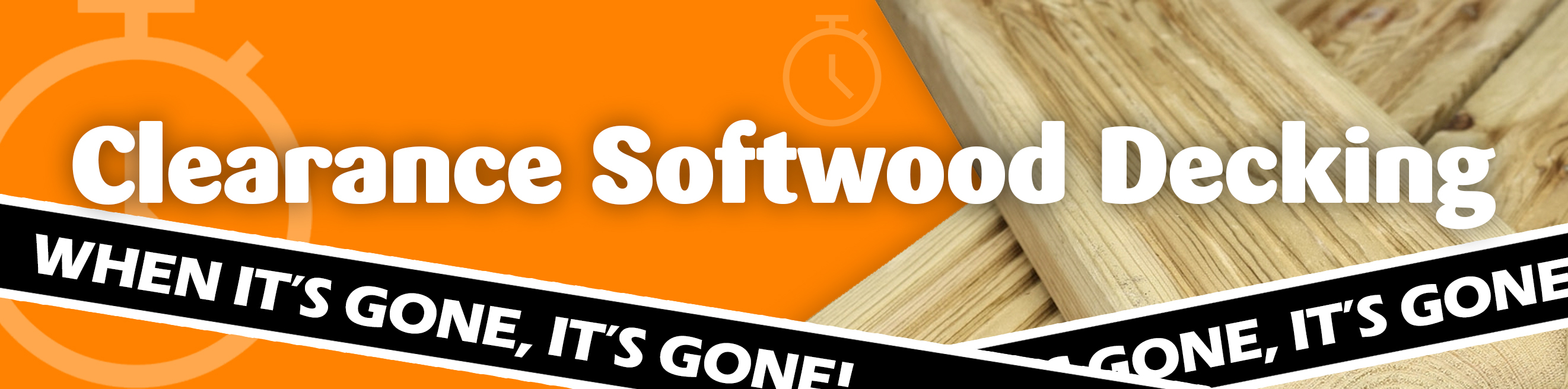 Clearance Softwood Decking 