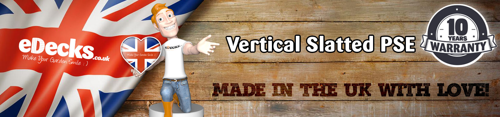 Vertical Slatted PSE Fence Panels