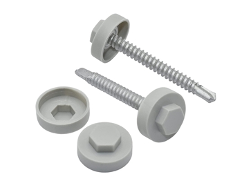 Goosewing Grey Tech Bolt Caps 16mm (Pack of 100)