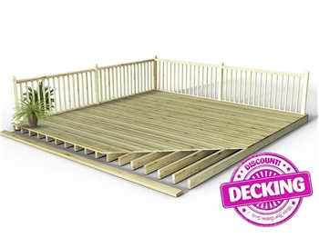 Reject Discount Decking Kit 3m x 3m (With Handrails)