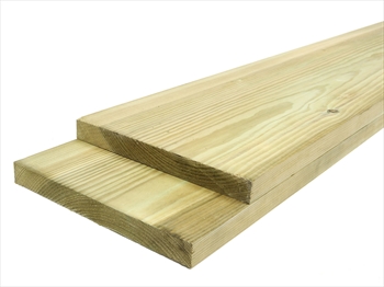 Green - Treated Planed Square Edge Timber (175mm x 25mm)