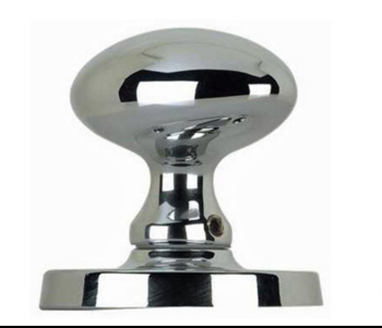 Chrome mortice knobs