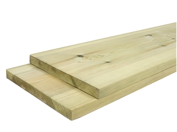 Green - Treated Planed Square Edge Timber (225mm x 25mm)