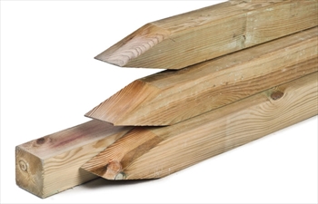 Spiked 125mm x 75mm (5" x 3") Pressure Treated Fence Post 1800mm