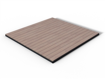 RealGroove™ Bark Effect Oak Solid Composite Decking Kit (2.4m x 2.4m)