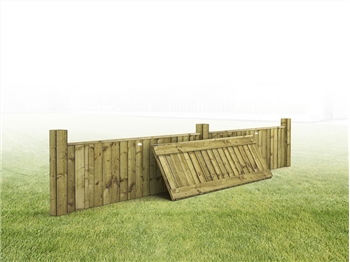 Heavy Duty Vertilap Featheredge Fence Panel (6ft x 3ft)