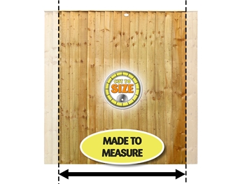 Heavy Duty Vertilap Featheredge Panel (Made To Measure)