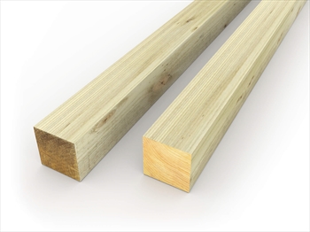 Cut To Size - 75mm x 75mm (3”x3”) Pressure Treated Fence Post 