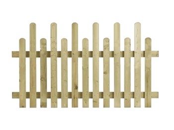 High Low Round Top Picket Fence Panel (1800mm x 1200mm)