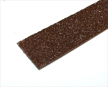 Cut To Size - Brown 50mm Anti Slip Decking Strip (Fixings Included)
