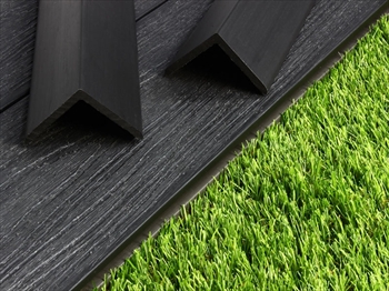 Charcoal - Evergrain Dual Sided Composite Edging Trim (55mm x 55mm - 3.6m)
