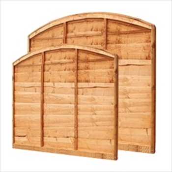 Arch Overlap Fence Panel (6ft x 5
