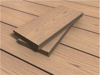 RealGroove™ Bark Effect Oak Solid Composite Decking (2400mm x 146mm x 22mm)
