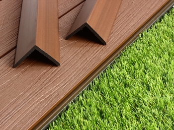 Pecan Brown - Evergrain Dual Sided Composite Edging Trim (55mm x 55mm - 3.6m)