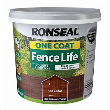 Ronseal One Coat Fence Life 5 Litre (Red Cedar)