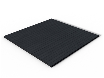 RealGroove™ Bark Effect Ebony Solid Composite Decking Kit (3.6m x 3.6m)