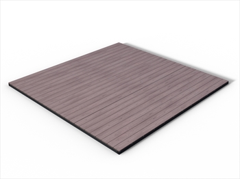 RealGroove™ Bark Effect Redwood Solid Composite Decking Kit (3.6m x 3.6m)