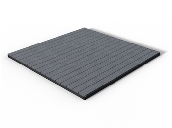 Castle Top Grey Solid Composite Decking Kit (2.4m x 2.4m)