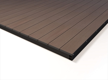 Evergrain Pecan Brown Solid Composite Decking Kit (3.6m x 3.6m)