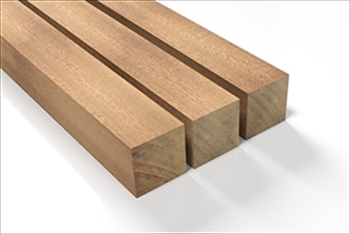 Cut To Size - Hardwood Balau Post (90mm x 90mm)