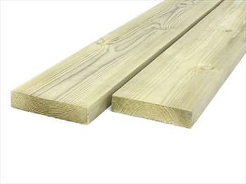 Cut To Size - Green Treated Planed Square Edge Timber (100mm x 25mm)