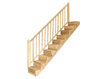 10 Step Stair Handrail Kit (Single Side)