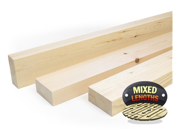 Planed Square Edge Timber (100mm x 50mm) Random Lengths