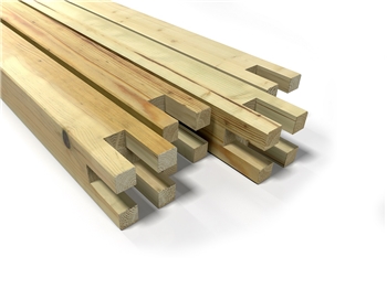 Cut To Size - Treated Softwood 4 Way Pergola Post (125mm x 125mm)