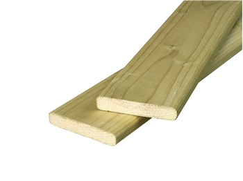 Green - Treated Planed Round Edge Timber (100mm x 25mm)