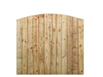 Arched Strong Board Fence Panel (6ft x 5ft / 5ft 6")