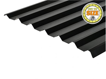 Plastisol Coated Black 0.7mm Box Profile Sheet (Exact Cut)