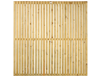 Vertical Slatted PSE Fence Panel (1.8m x 1.8m)