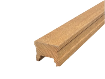 Cut To Size - Hardwood Balau Deck Handrail (45mm x 57mm)