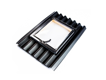 Black PVC Roof Window / Skylight For Bituroof / Onduline / Coroline (890mm x 660mm)