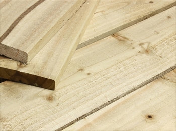 Green - Rough Sawn Treated Timber (4" x 1")
