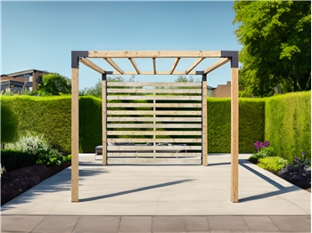 ModBlox™ 4" x 1" Rustic Slat Wall Kit