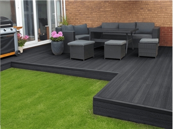 Evolution Deck™ Ebony Hollow Composite Decking (3600mm x 146mm x 21mm)